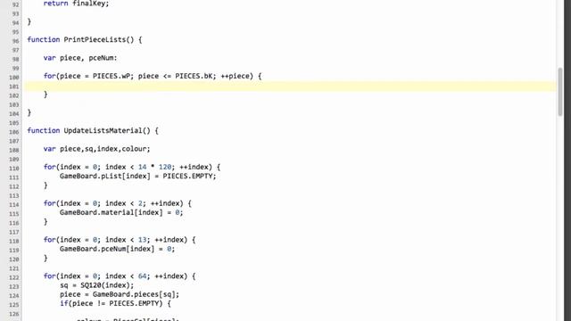 Programming A Chess Engine In Pure Javascript Part 16 - adding io.js & Printing Piece Lists смотреть онлайн