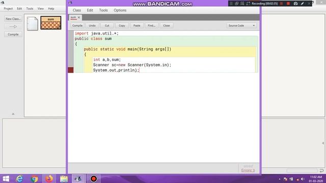 Blue Java : How to Add two Numbers using user input. смотреть онлайн