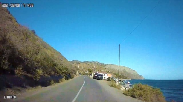 Алушта - Коктебель вся дорога с регистратора. смотреть онлайн