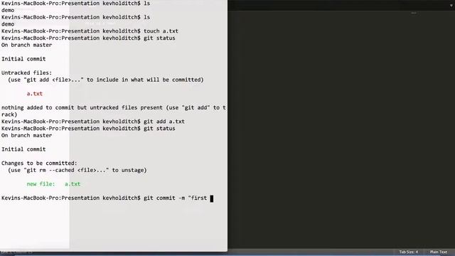 Introduction to Git Part 1 - adding and commiting смотреть онлайн