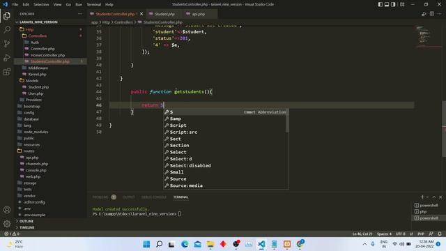 Laravel 9 REST API Tutorial 2022 | Get All Data From Table Through API | Laravel Tutorials смотреть онлайн