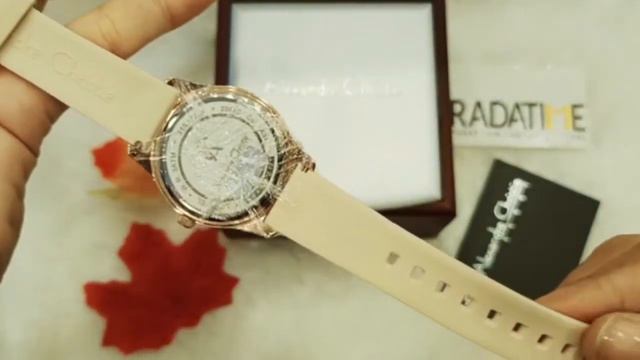 Alexandre Christie Bloom Ivory Dial Ivory Rubber смотреть онлайн