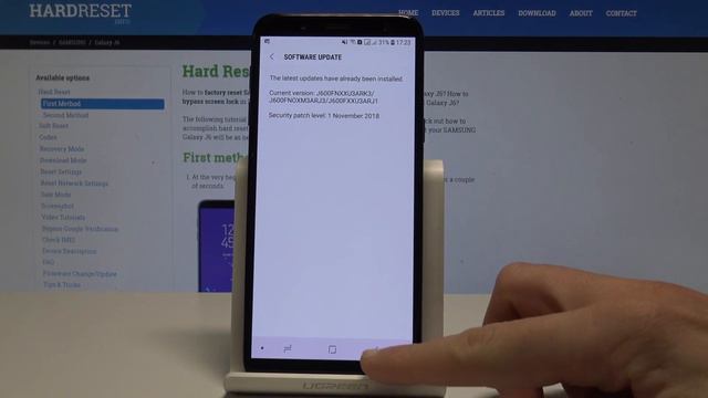 How to Check Update on Samsung Galaxy J6 - Find Out Current System Version смотреть онлайн