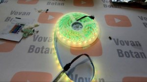 Светодиодная лента LED RGB 5050 с пультом дистанционного управления  из Китая: подключение.