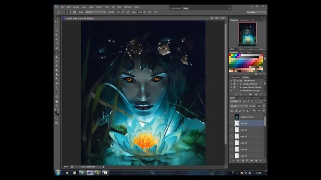 Photoshop Tutorial (ru) - Rusalka - Part 2 смотреть онлайн