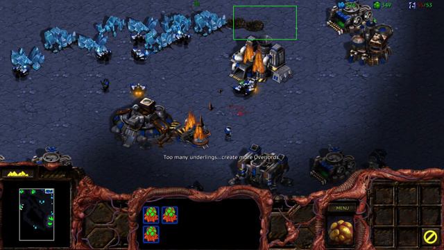 Zerg vs 3 CPU. River Lethe. 4k StarCraft Brood War: Remastered смотреть онлайн