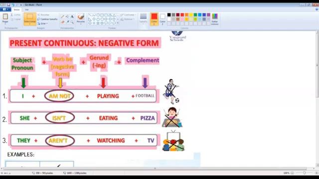 2°Grado "A-B" - Present continuous - Negative sentences - VanguardSchools смотреть онлайн