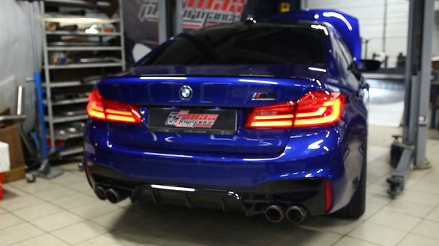 Звучание кастомной выхлопной системы BMW M5 F90 | БМВ запад смотреть онлайн