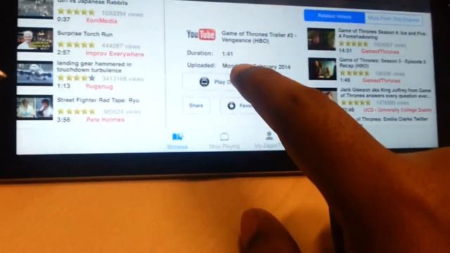 Demonstration of Sharp TV Media Player HD app смотреть онлайн