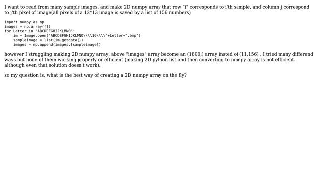 Create a 3D numpy array with a loop from multiple 2D images смотреть онлайн