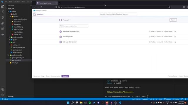 Deploy React + Express Node App To Heroku In ⭐ 4 MINS смотреть онлайн
