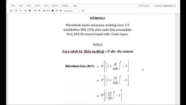 Python da Mürəkkəb Faiz dərs - 15 смотреть онлайн