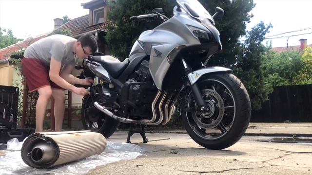 Honda CBF1000FA new Leo Vince exhaust смотреть онлайн