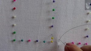 Вышивка крестиком: Мой способ разметки равномерки (льна, канвы) леской (мононитью)