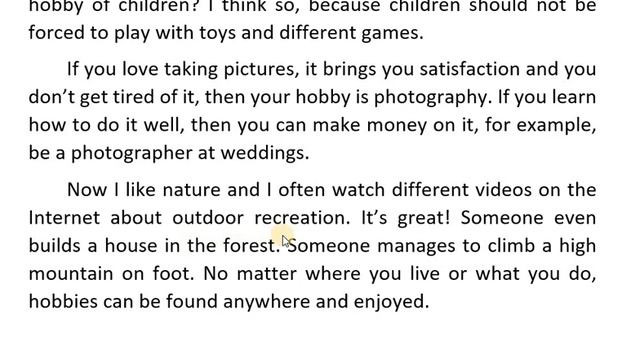 4 English topic - HOBBY смотреть онлайн