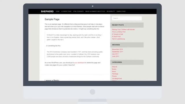 Shepherd Free Wordpress Theme смотреть онлайн