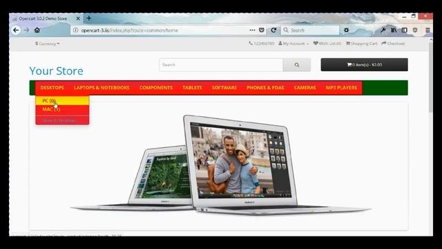 OpenCart 3 - Main Menu (part 2 ) - Text link styling смотреть онлайн
