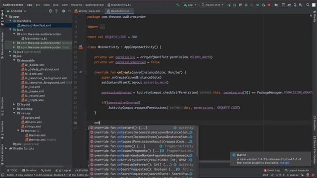 Audio Recorder #2 : How to request permissions in Android Studio смотреть онлайн
