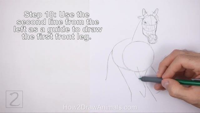 How to Draw a Horse Running (Front View) смотреть онлайн