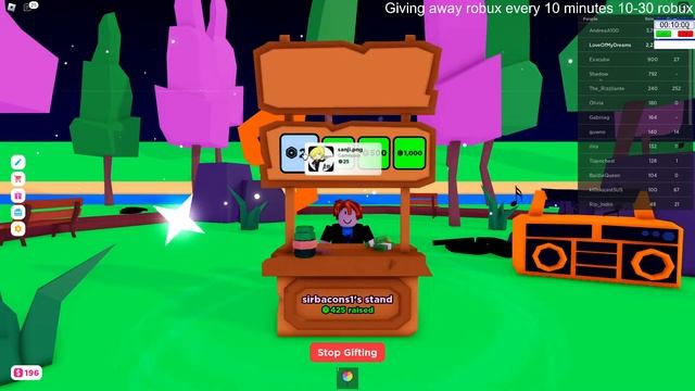 Playing roblox games and giving away robux every 10 minutes (pls donate) смотреть онлайн