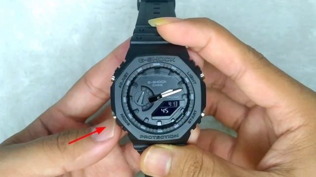 Настройка часов Casio G-Shock GA 2100 / GM 2100 | Как установить дату и время? (Русский) смотреть онлайн