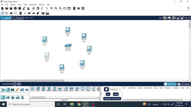 Making a STAR Topology - IP Assignment (Static), PING смотреть онлайн