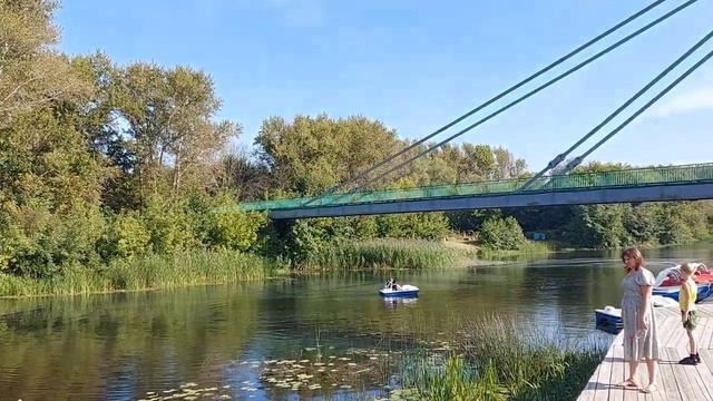 Набережная г.Мичуринска.Река Лесной Воронеж. смотреть онлайн