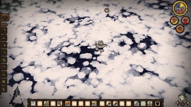 Don't Starve Together День 28 зима выживаем с Надеждой смотреть онлайн