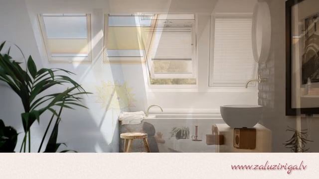 Жалюзи на мансардные окна. www.zaluziriga.lv смотреть онлайн