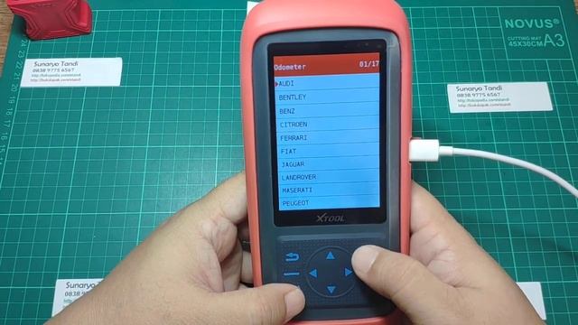 Odometer Ajustment Menggunakan XTool X100 Pro 2