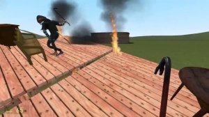 Выживание в падающем доме Гаррис Мод GMOD ► Garry's Mod