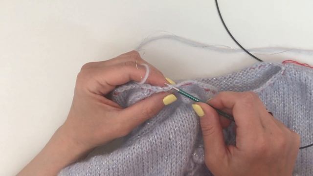 Поднятие петель для горловины смотреть онлайн