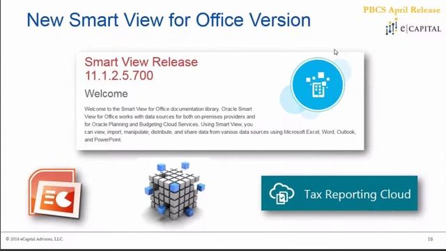 New SmartView for Office Version [Oracle PBCS Release - Apr 2017] смотреть онлайн