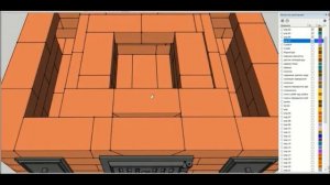 Подробная кладка отопительной кирпичной печи с нижним прогревом