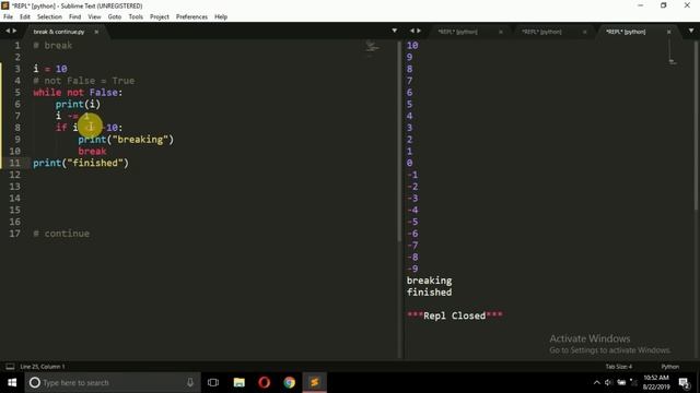 pyBasics 24 | Break & continue statements | pyGuru смотреть онлайн