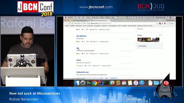 How not suck at Microservices - by Rafael Benevides at JBCNConf'18 смотреть онлайн