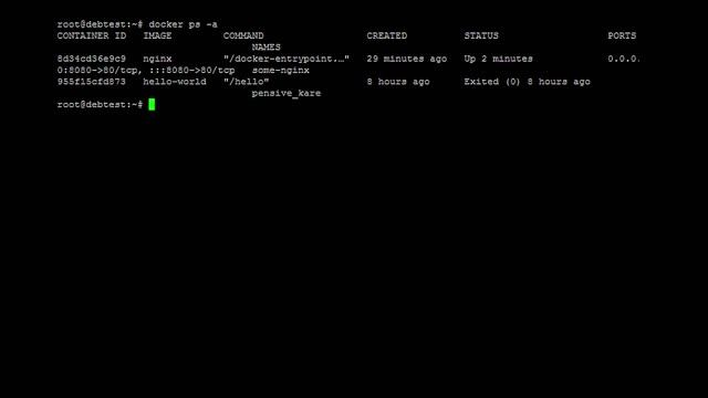 Как выполнить команды внутри Docker контейнера? смотреть онлайн