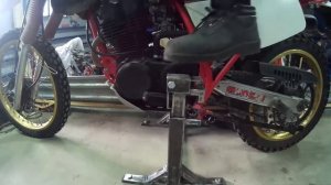 Крепление эндуро мотоцикла в прицеп.