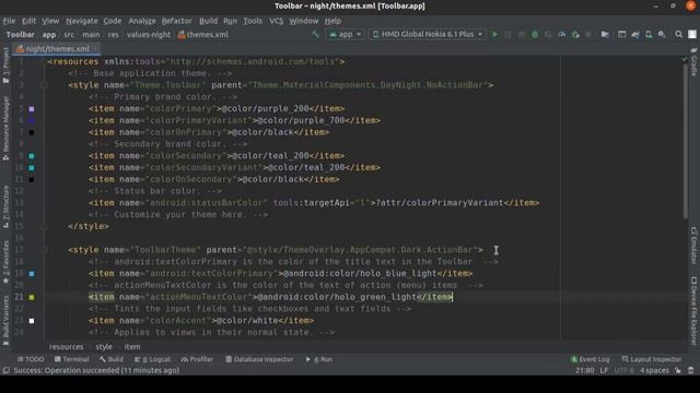 ANDROID - TOOLBAR TUTORIAL IN JAVA | OVERFLOW MENU, BACK NAVIGATION ARROW AND THEMES смотреть онлайн