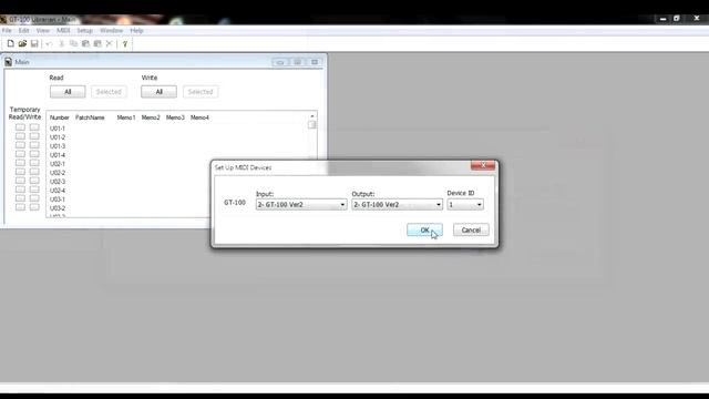 BOSS GT 100 Librarian IMPORT and EXPORT Patches [.mid files]. смотреть онлайн