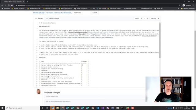 C# Course: Contributing to the course GitHub repository смотреть онлайн