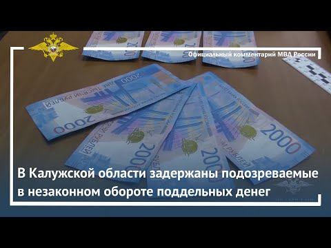 Ирина Волк: В Калужской области задержаны подозреваемые в незаконном обороте поддельных денег смотреть онлайн