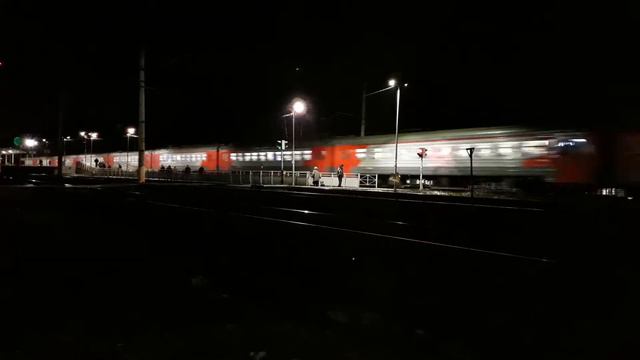 [РЖД] [ЦППК] "Без остановки" Электропоезд ЭД4М сообщением Голутвин - Москва. смотреть онлайн