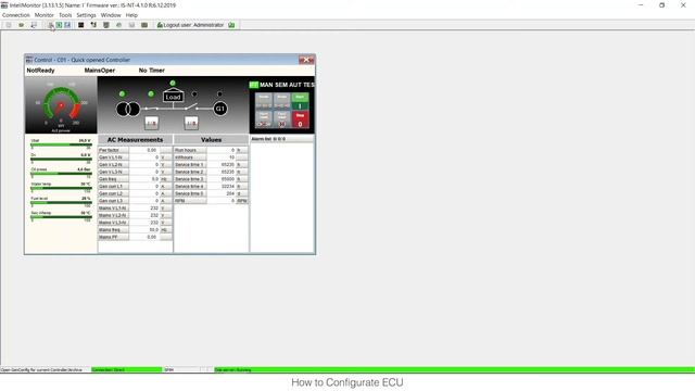How to configure ECU in the ComAp InteliGen/InteliSys NT controller смотреть онлайн