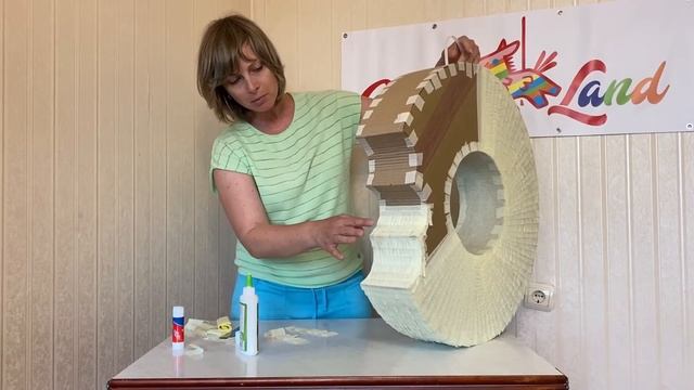 Самая большая Пиньята! BIGGEST Pinata Donuts How to make PIÑATA/ Пиньята своими руками смотреть онлайн