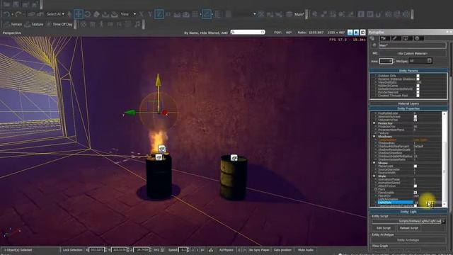 Cryengine #16 Создание огня, спецэффектов уроки смотреть онлайн