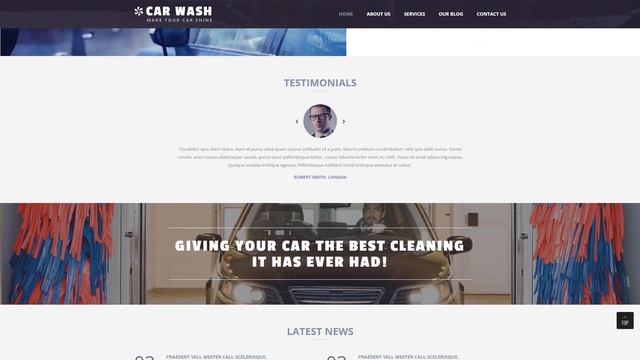 Car Wash Business Joomla Template - 51091 смотреть онлайн