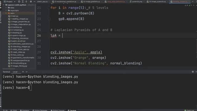 OpenCV with Python | Project #7-Blending Images using Image Pyramids смотреть онлайн