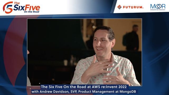 The Six Five On the Road at AWS re:Invent 2022 w/ Andrew Davidson, SVP, Product Management, MongoDB смотреть онлайн