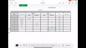 iPad. Numbers. Как легко создать таблицу доходов и расходов за месяц